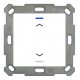Push Button Lite 55, 1-fold, white glossy finish, Version UP/DOWN symbol