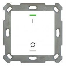 Push Button Lite 55, 1-fold, white glossy finish, Version I/O symbol