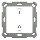 Push Button Lite 55, 1-fold, white glossy finish, Version I/O symbol