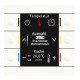 Central Operation Unit Smart 86, Plastic White glossy finish, with colour display and 6 push buttons, Temperature sensor