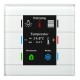 Glass Push Button II Smart, 4/6/8/12-fold, White, Colored display and RGB status indicator